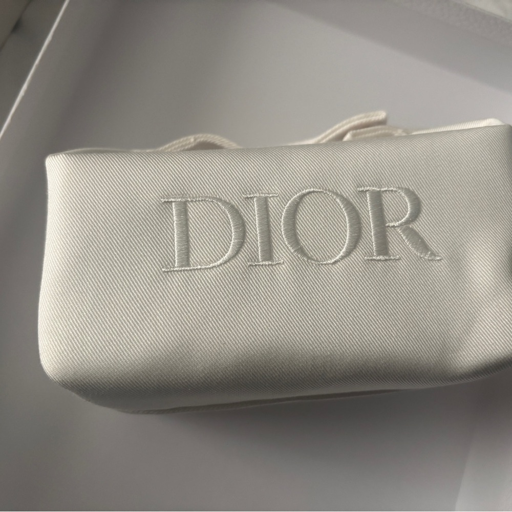 Dior Cream Cosmetic Bag